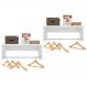 Kit 2 Nichos Cabideiros Suspensos Berlim Branco - Lumil Móveis