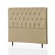 Cabeceira Queen Maria 160 CM Suede Marfim - D A Decor