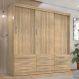 Guarda Roupa Casal Capri 3 Portas Correr 9 Gav Teka Madrid
