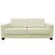 Sofá 2 Lugares Estocolmo 155cm Couro Off White G03 - Gran Belo