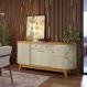 Conjunto Buffet e Cristaleira Arizona Cumaru Opala