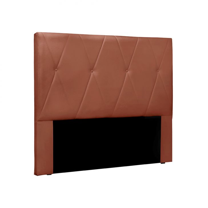Cabeceira King Aquilla Veludo Cobre