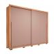 Guarda-Roupa Casal Praticus 2 Portas 4 Gavetas Buriti e Fendi