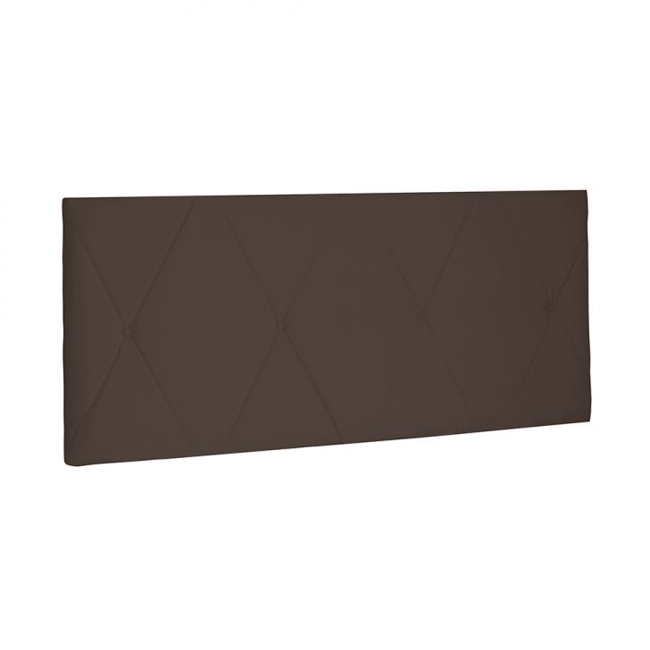 Painel para Cama Box Casal Aquilla Suede Café