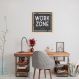 Quadro Work Zone 86x86 Caixa Marfim