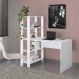 Mesa Escrivaninha Office Com Estante 3 Prateleiras Match Branco