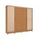 Image of Guarda-Roupa Casal Hambers com Pés Flex 4 Portas 4 Gavetas Canela e Macadâmia MO895CL37QNIMOB