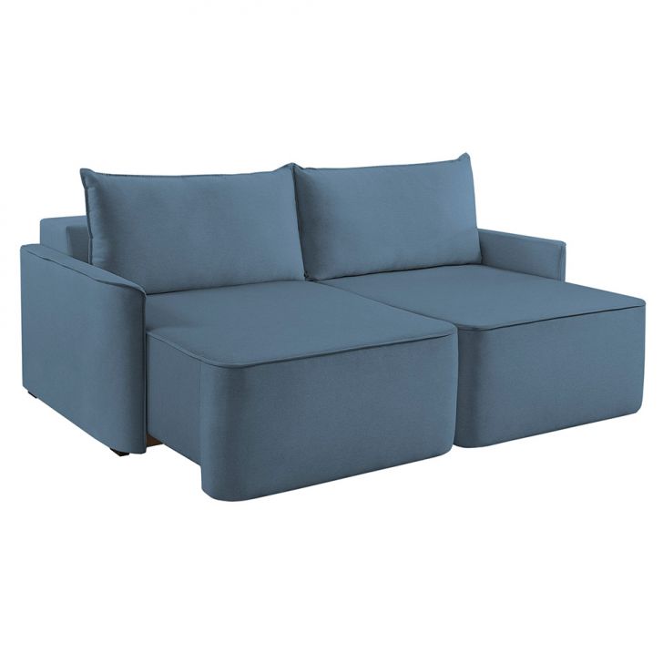 Image of Sofá 3 Lugares Retrátil Moon Linho Azul 220 Cm PLA-MO895UP37ZVAMOB