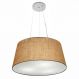 Pendente Cone Md-4048 Cúpula em Tecido 21-50x40cm Palha - Bivolt
