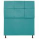 Cabeceira Estofada Damares 90 cm Solteiro Com Botonê Suede Azul Turquesa - Amarena Móveis