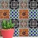 Adesivos de Azulejos Ladrilhos Hidráulicos Modelo 18-20x20cm