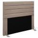 Cabeceira Cama Box Casal King 193cm Rubi D10 Suede Bege - Mpozenato