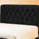 Cabeceira de Cama Box Casal 195cm Istambul Suede Preto - DS Estofados