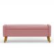 Recamier Bau Paris 1,40m Suede Rose - Inova Decor