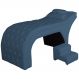 Maca Estofada Luxo Suede Azul Royal 70cm - DS Estofados