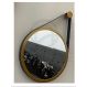 Espelho Adnet 40Cm Ouro Com Preto - Nacional Iluminação
