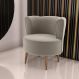 Poltrona para Sala de Recepção Bela Veludo Cappuccino