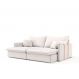 Image of Sofá Retrátil Sem Caixa 3 lugares Solomons Linho Cru 214 cm MO173UP37GMCMOB