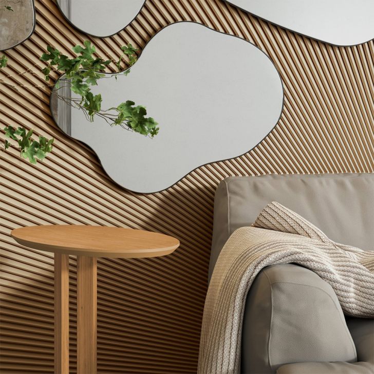 Espelho Orgânico Preto 65x88 cm