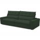 Sofá Retrátil Reclinável Para Sala de Estar Living 290cm Dimas F04 Veludo Verde - Lyam Decor