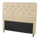 Cabeceira Casal King 195cm Para Cama Box Ravena Napa Bege - DS Estofados