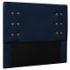 Cabeceira Estofada Cama Box Casal Queen Size Monreale 160cm Suede Azul Marinho - Desk Design