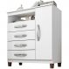 Cômoda Sapateira 4 Gavetas 1 Porta Cannes Branco