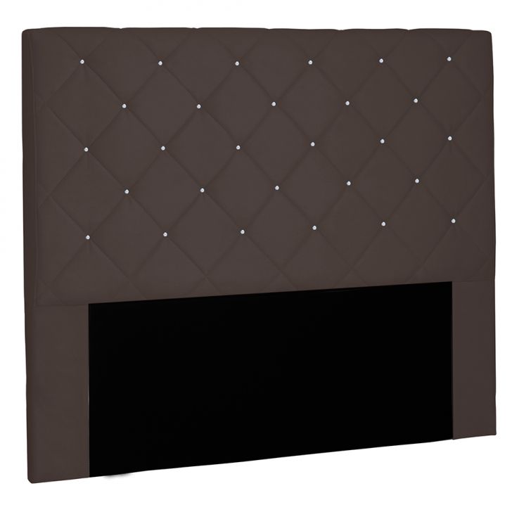 Cabeceira Queen Tânia Suede Café