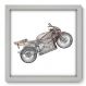 Quadro Decorativo - Moto - 136qddb