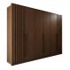 Guarda Roupas Casal 100% Mdf 6 Portas 5 Gavetas Moscou Ripado - Mais Móveis New Canion
