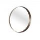 Espelho Decorativo Round Interno Marrom 40 cm Redondo