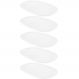 5 Bandejas para Servir Melamina Branca 34x22cm Buffet Traves