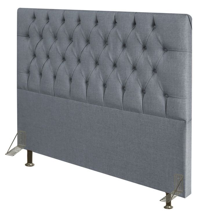 Cabeceira Cama Box Casal 140cm Diamante D10 Linho Cinza - Mpozenato