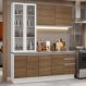 Armário de Cozinha Completa 190cm Branco/Rustic Glamy Madesa 05