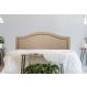 Cabeceira King Para Cama Box Curva 193x60 Suede Bege - Tachas Fumê