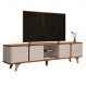 Rack Curvado para TVs de 60 Polegadas Welch Cedro Off White