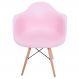 Cadeira Melbourne Eiffel Charles Eames Base Madeira - Rosa - D'Rossi