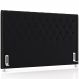 Cabeceira Cama Box Casal 140cm Estofada Frizza P05 Veludo Preto - Lyam Decor