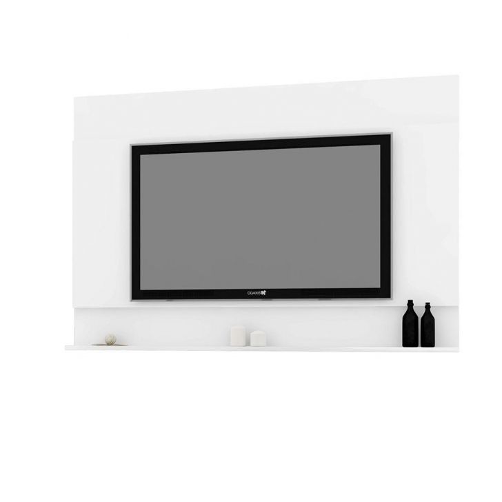 Painel Parede Tv Até 55' Dakota Branco - Art In Moveis