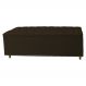 Calçadeira Recamier Baú Casal 140cm Diana Suede Marrom - Dellas Store
