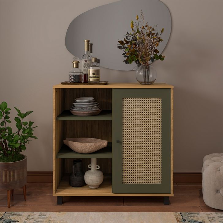 Buffet Charlotte 1 PT Carvalho e Menta