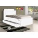 Cama Tamires Solteiro 0,88Cm Com Auxiliar Branco - Cambel