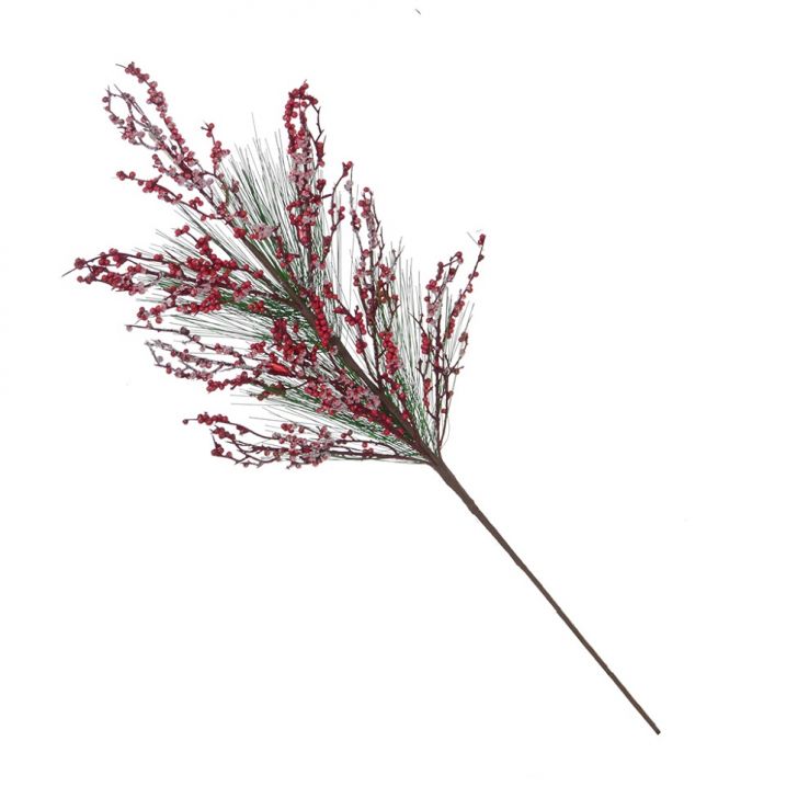 Galho Natalino Verde e Vermelho