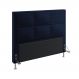 Cabeceira Maia 140 Decorativa de Cama Casal N-025 Veludo Azul Marinho Aradecor