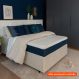 Base para Cama Box Viúva Guldi com Guarda Objetos Bege