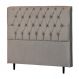 Cabeceira Casal Veneza 140cm Para Cama Box Suede Bege - DS Estofados
