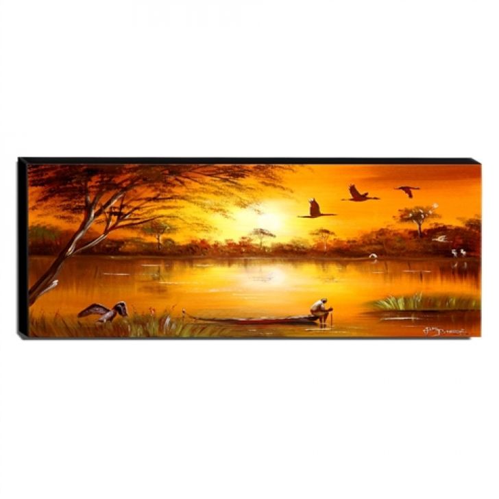 Quadro Decorativo Canvas Pantanal 40x105cm