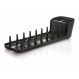 Suporte Para Escorrer Água De Pratos E Copos Preto 39x13cm