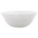 Kit 6 Saladeira Tigela Branca 700ml De Vidro Opalino 17,5cm