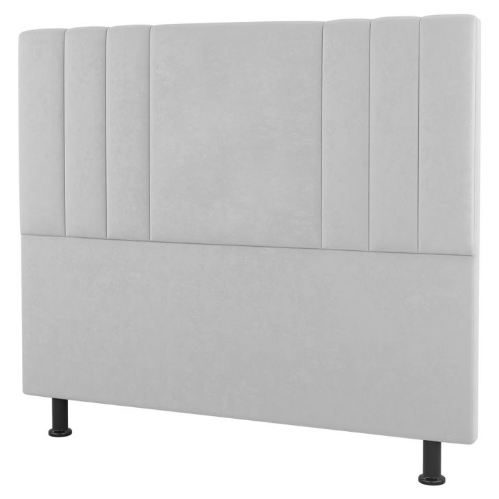 Cabeceira Cama Box Casal Queen Size Grace 160cm Sintético Branco - Desk Design